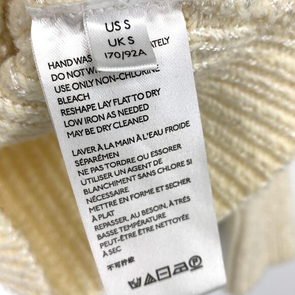 By Anthropologie Lara Sequined Sweater Womens Size Small Cream Multicolor Sequin - Picture 6 of 7